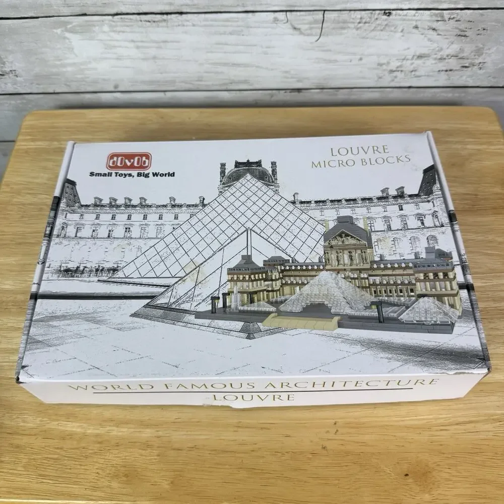 Robin Mini Paris Louvre Building Blocks Architecture Museum Bricks Toys