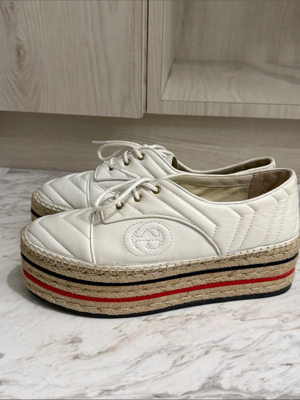 Gucci platform espadrille