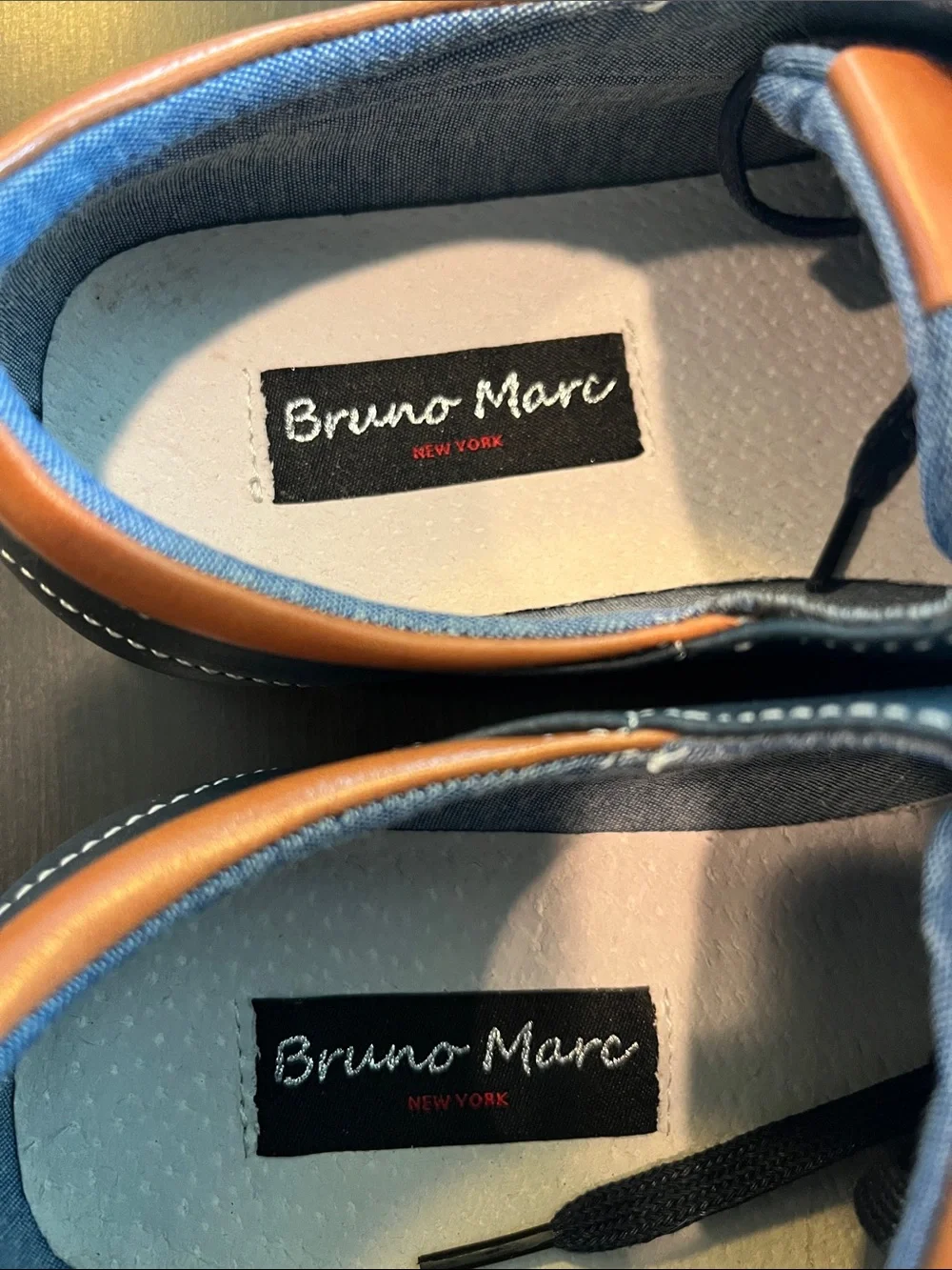 Navy Canvas & Trim Casual Dress Shoes