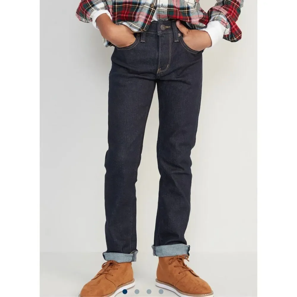 Old Navy boys skinny jeans dark wash size 14