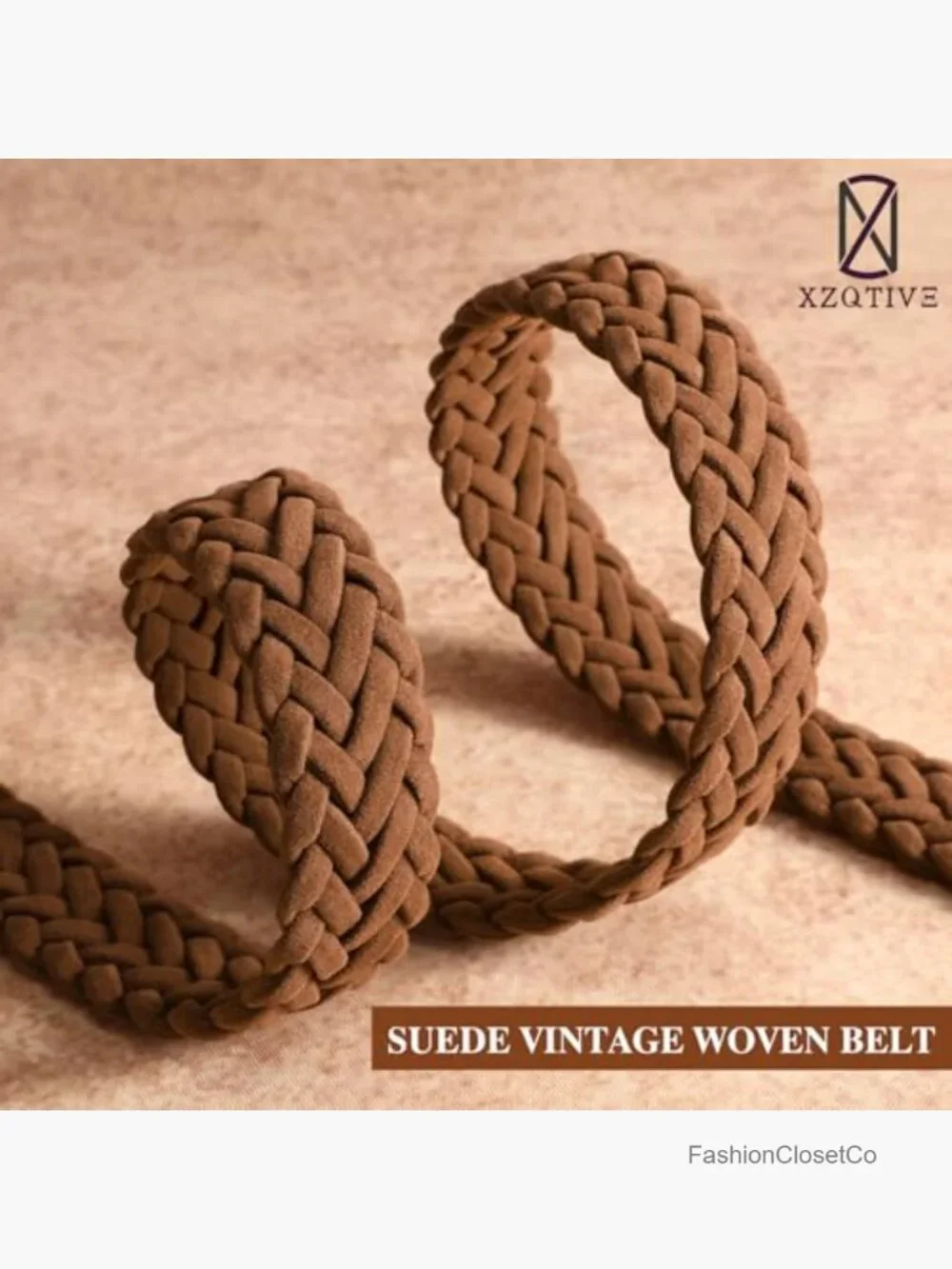 N/A braided suede