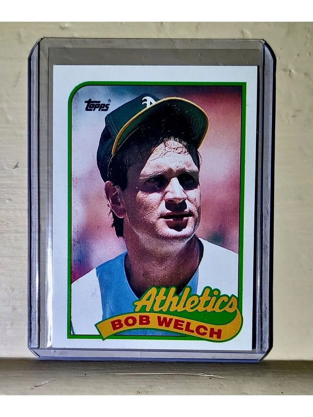 1989 Bob Welch Topps Baseball Card #605