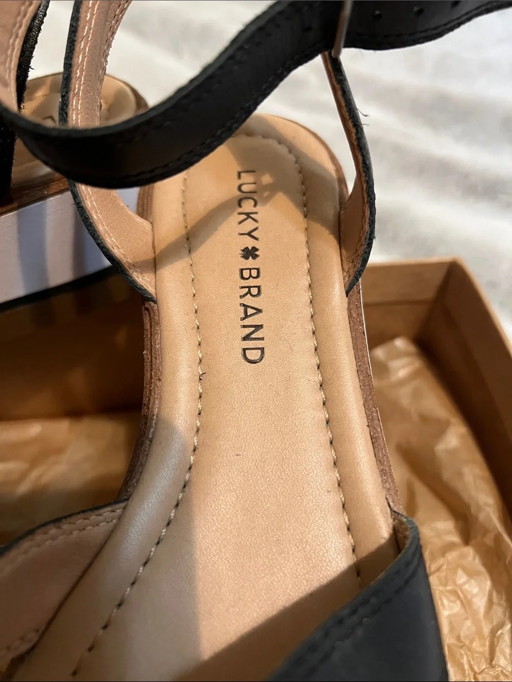 Lucky Brand chunky platform