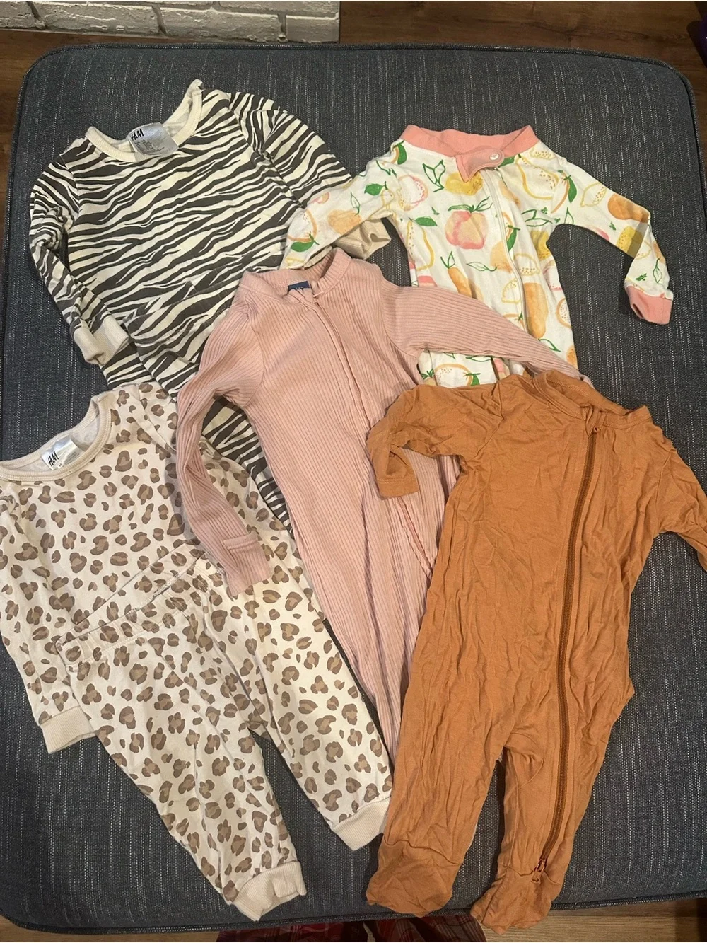 Baby girl bundle of pajamas