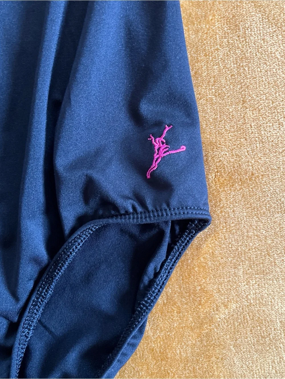 CAPEZIO Future Star Dance Leotard Black LARGE 10/12 Gymnastics Long Sleeve