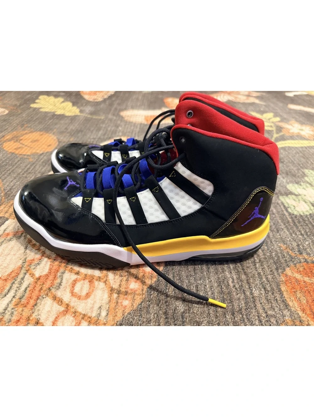Nike Air Jordan Max Aura Black Court Purple Basketball Shoes Size 12