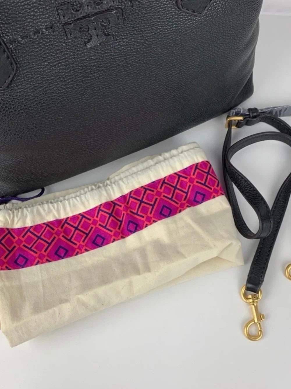 Tory Burch structured pebbled