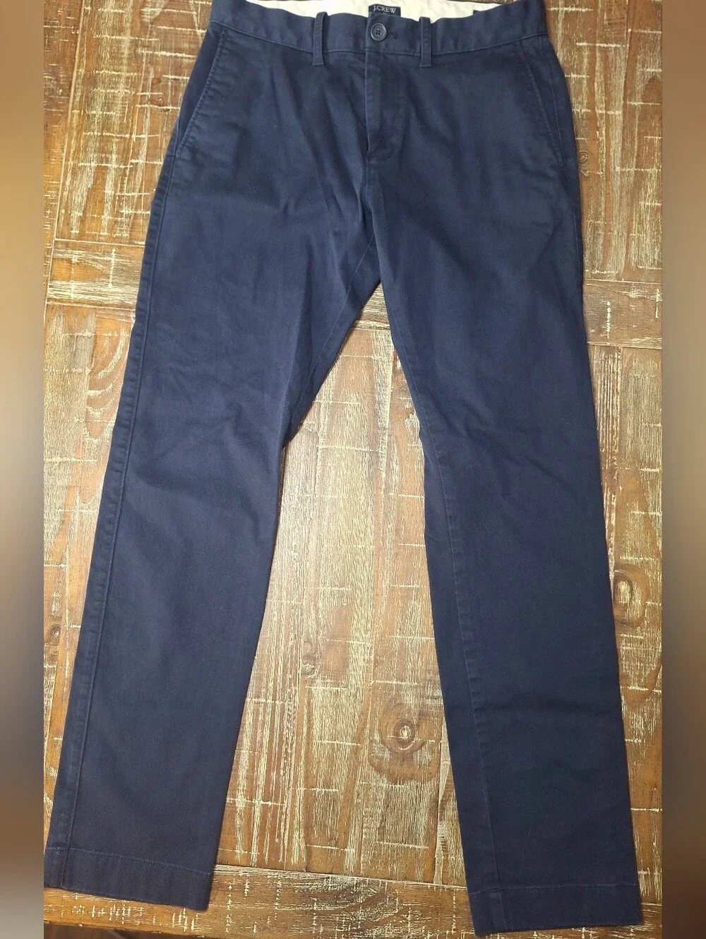 J. Crew Slim Fit Tech Pant Men's‎ 28X29(28x30 Tag)Flex Navy Blue Tapered Leg