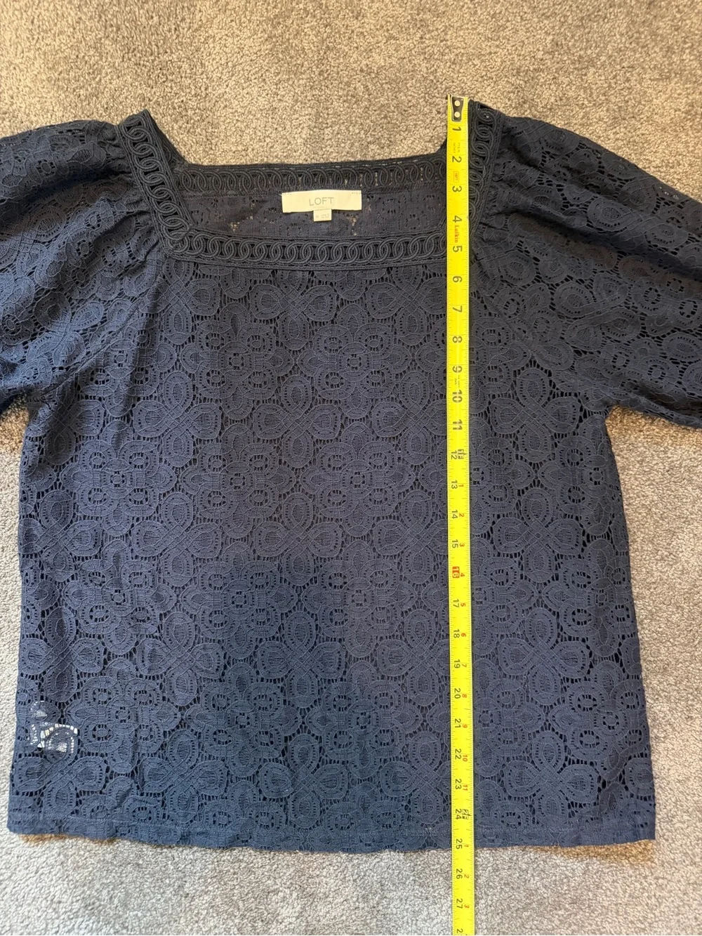 LOFT navy lace