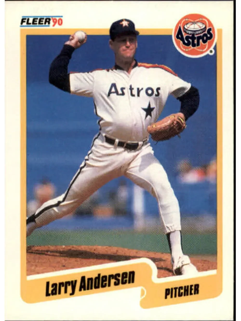 1990 Larry Andersen Fleer Baseball Card #221