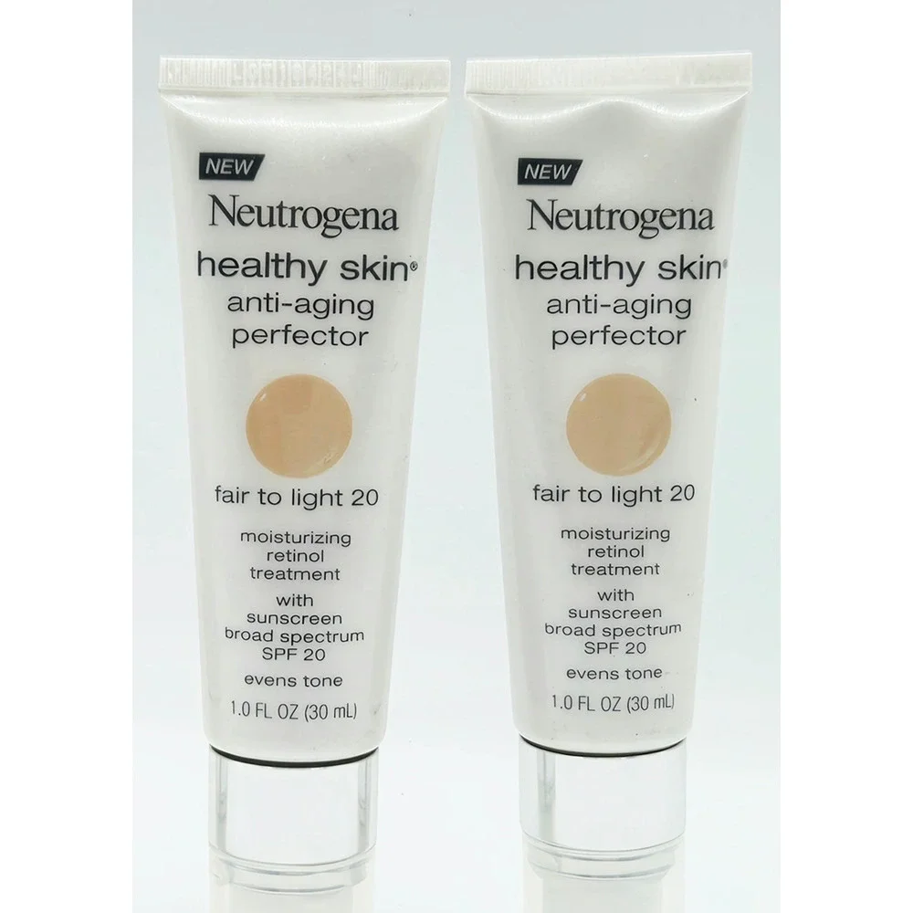 Neutrogena Healthy Skin Anti Aging Perfector‎ Fair to Light #20- SPF 20- 2 Pack