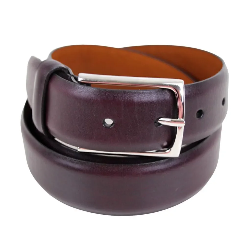Nordstrom BROWN GENUINE LEATHER 1 3/8