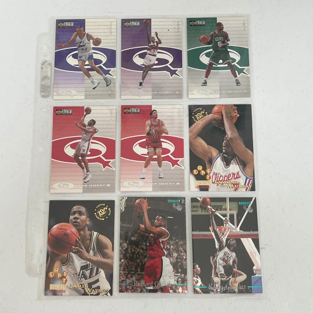 Vintage 90s Upper Deck Fleer Stadium Club NBA‎ Basketball Card Lot 50+ Inserts