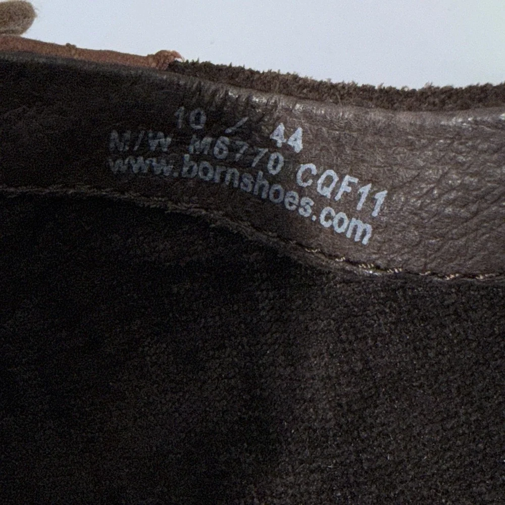 Born Two Tone Brown Suede Perforated Oxford‎ Dress Shoes Men's Size 10