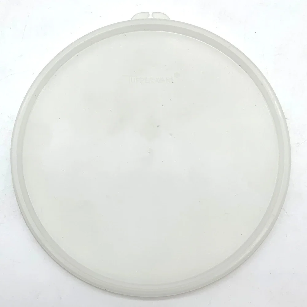Vintage Tupperware Replacement Lid 1702 White Round 7