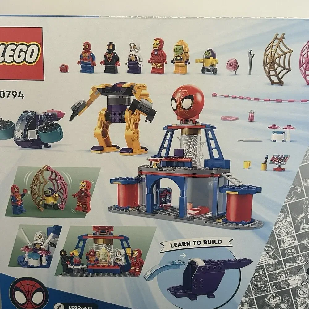 LEGO 10794 Marvel Team Spidey Web Spinner Headquarters Spider-Man 193 pcs NEW
