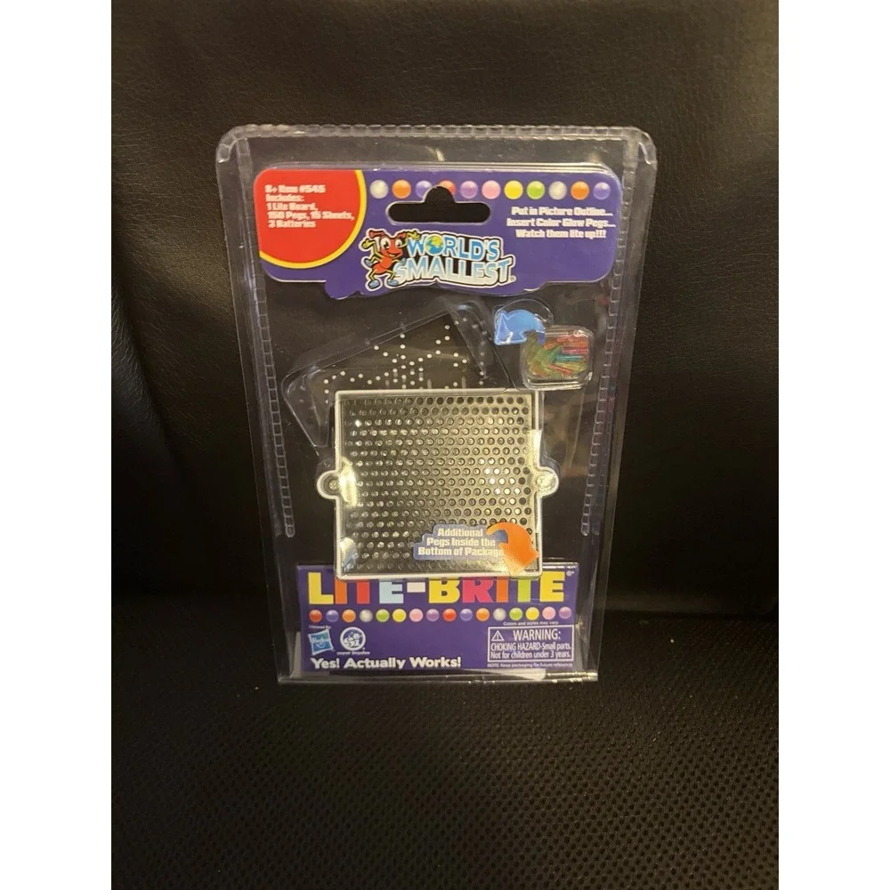 World's Smallest Lite-Brite Game Travel Sized NEW Sealed‎