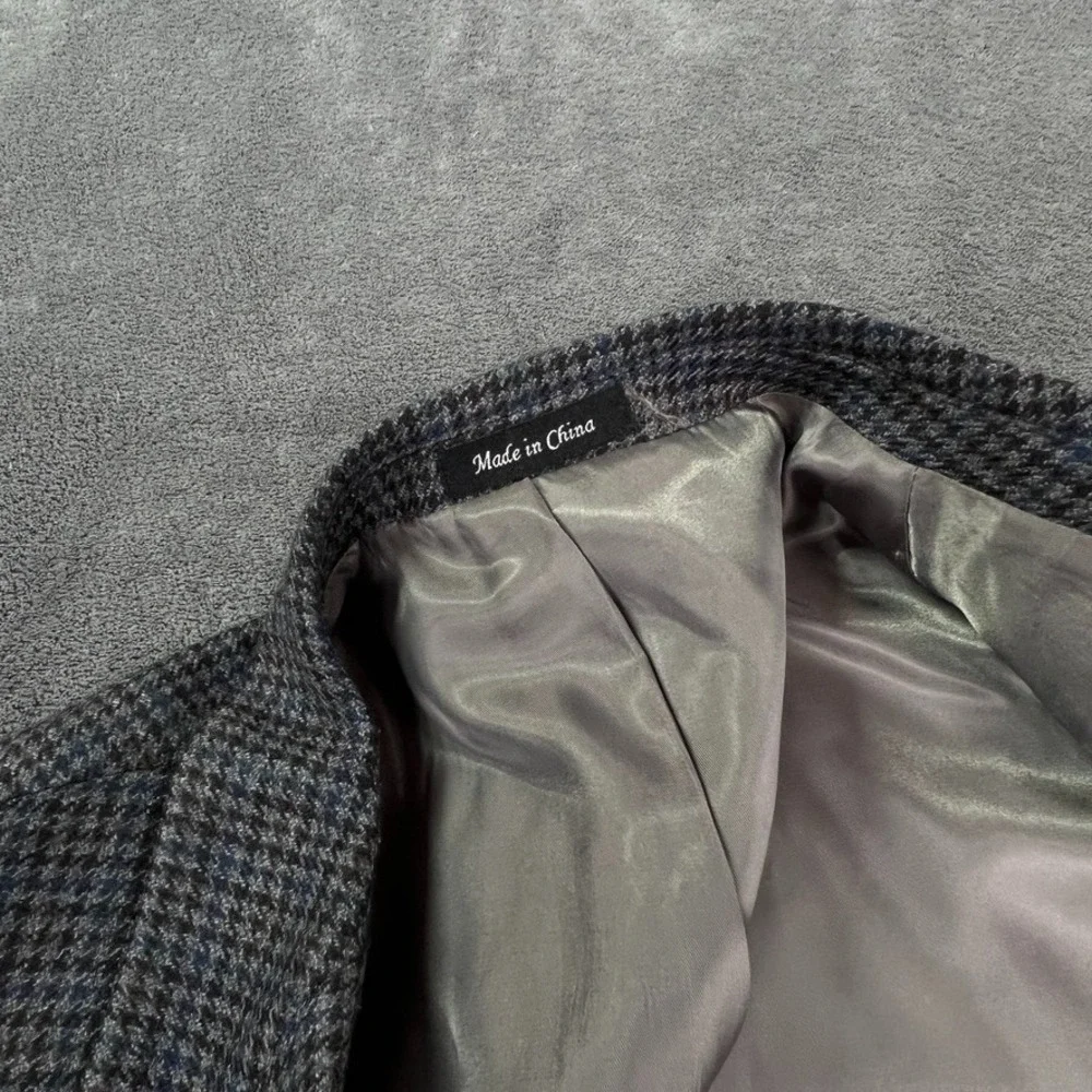 Chaps brown houndstooth