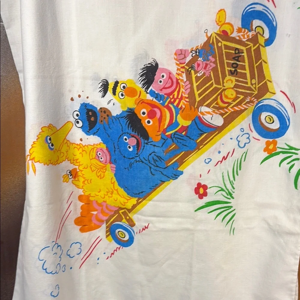 Sesame Street white pillowcases