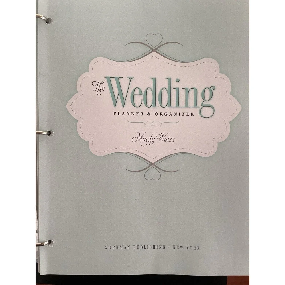 Wedding Planner & Organizer Hardcover Mindy Weiss‎ Ring Binder Illustrated New