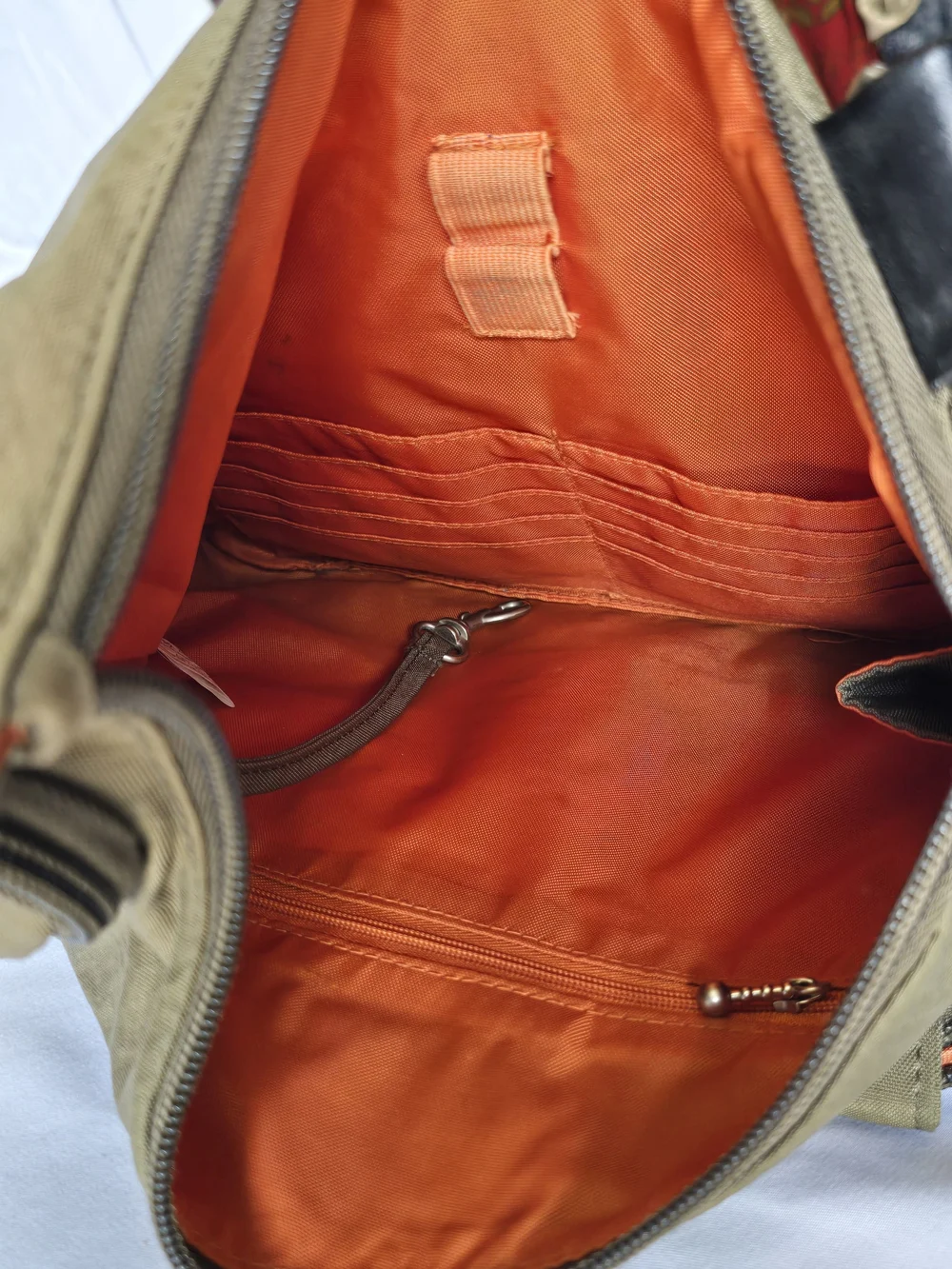 Baggallini Olive Green Sling Crossbody Bag Excellent Condition