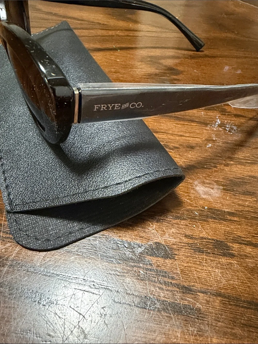 Frye and Co Classic Black Cat-Eye Women's Sunglasses