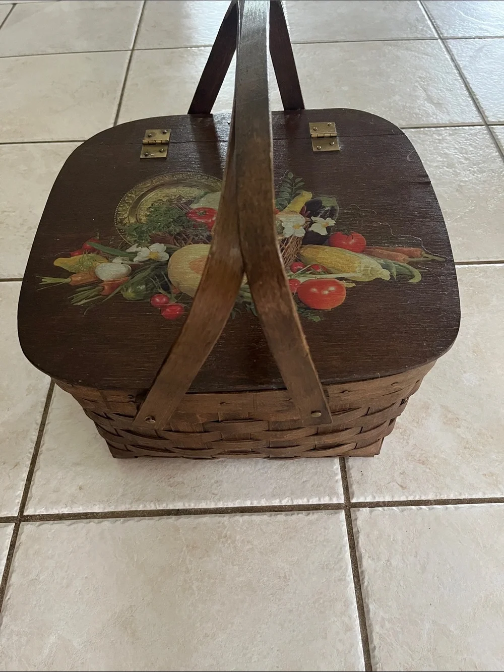 Vintage 70’s Harvest Design brown wooden