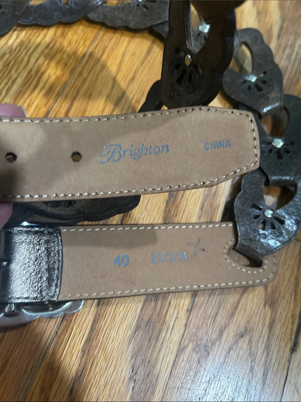Brighton brown leather buckle