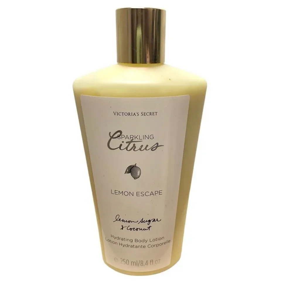 New RARE VICTORIA'S SECRET SPARKLING CITRUS LEMON ESCAPE BODY LOTION 8.4 FL OZ