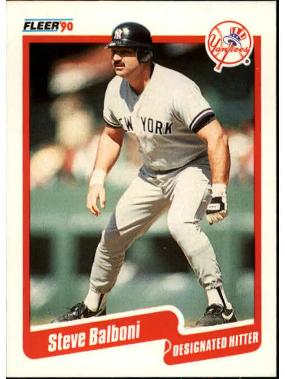1990 Steve Balboni Fleer Baseball Card #436
