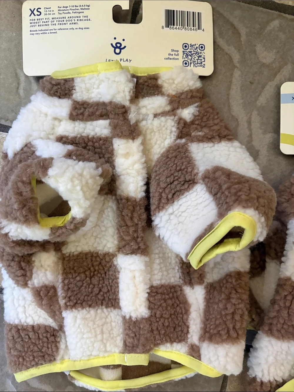 N/A plush checkerboard
