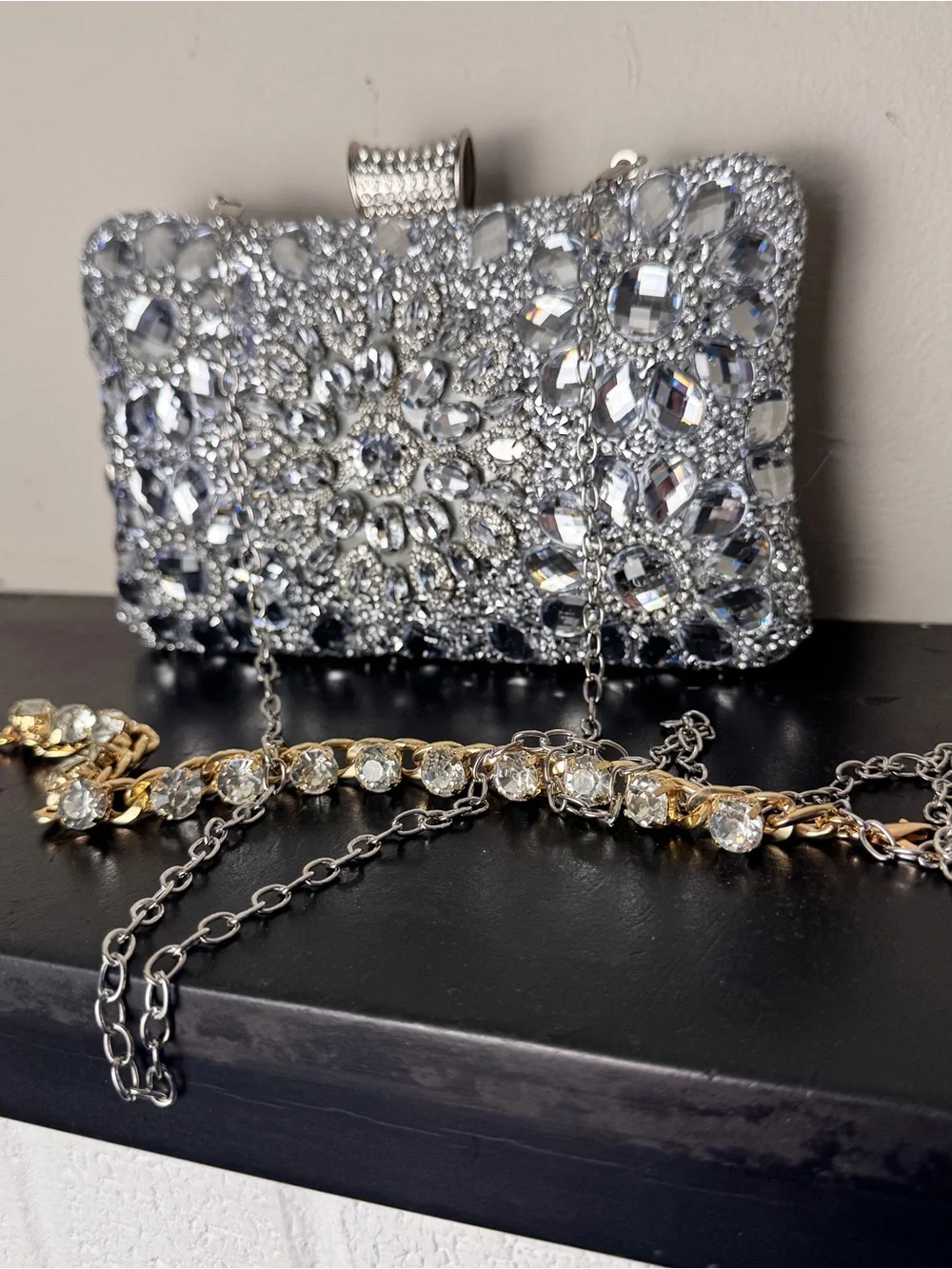 N/A sparkling silver