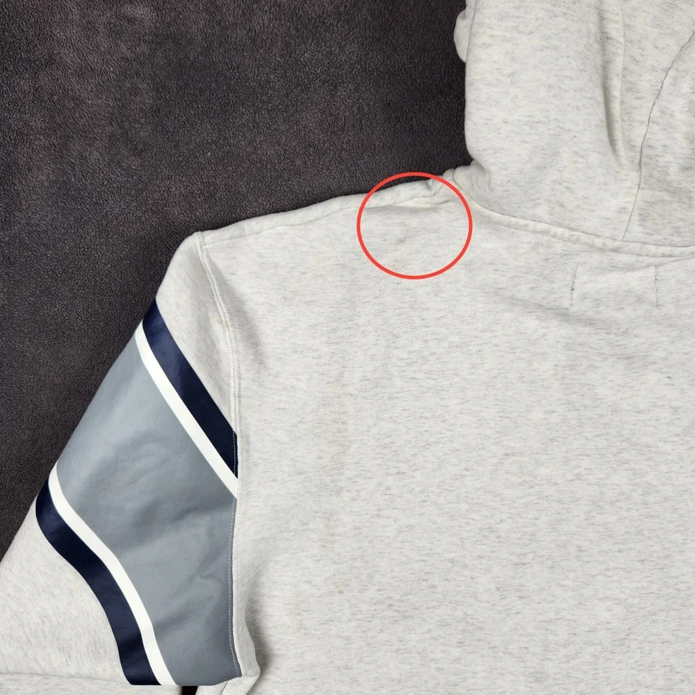 Jordan Paris Saint-Germain Fleece Hoodie Mens XL Gray Full‎ Zip DB6481-051