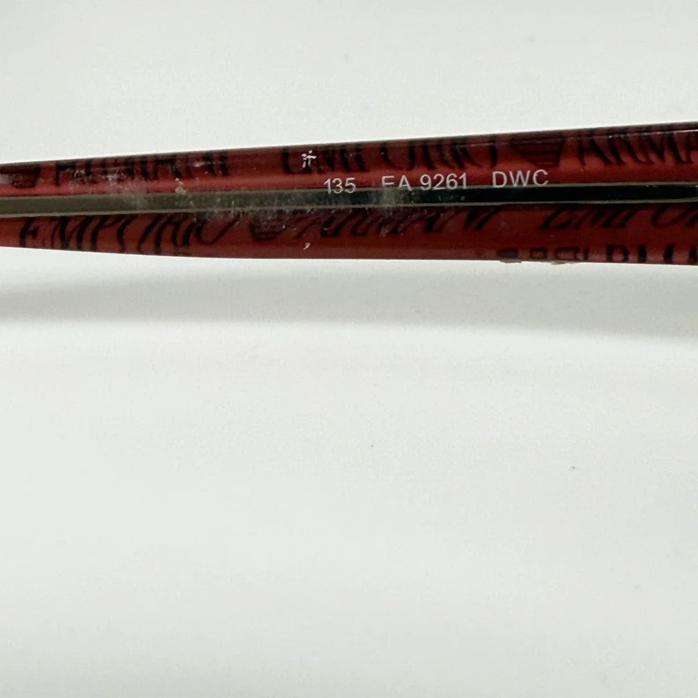 Emporio Armani EA 9261 DWC Burgundy Rectangle Eyeglasses Frames‎ Italy 21957