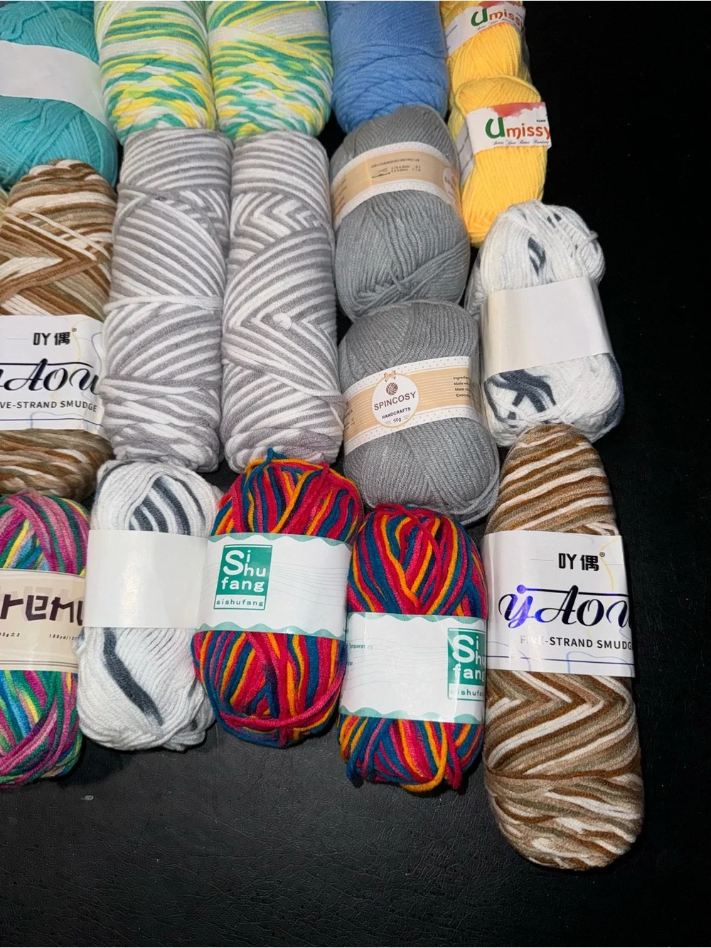 NA lot styles skeins