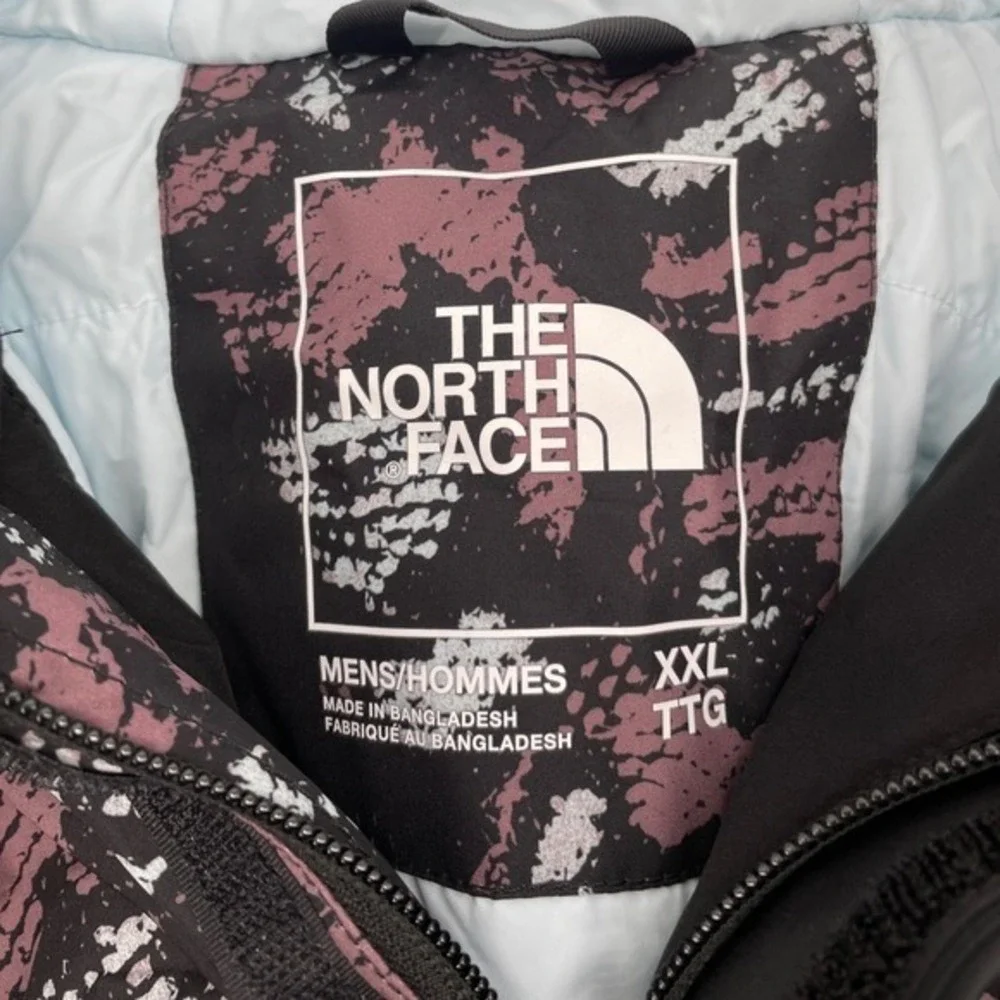 The North Face Snowboard Jacket Balfron XXL Black Pink Camo New