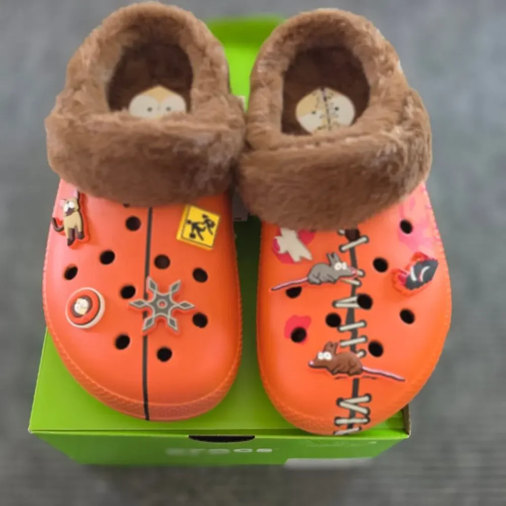 CROCS South Park Kenny Classic Lined Clog Men's Size  11 Orange Brown
