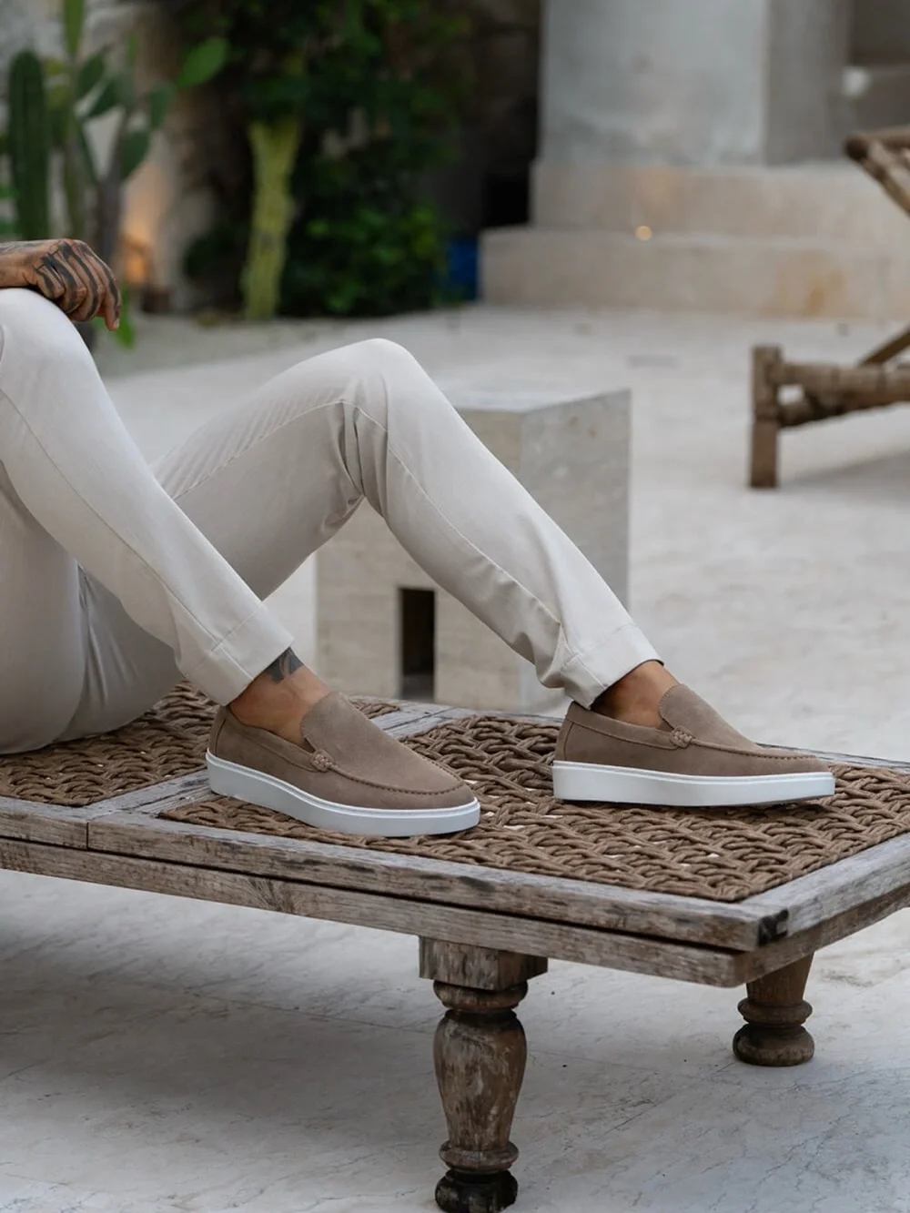 Sinners Attire suede slip