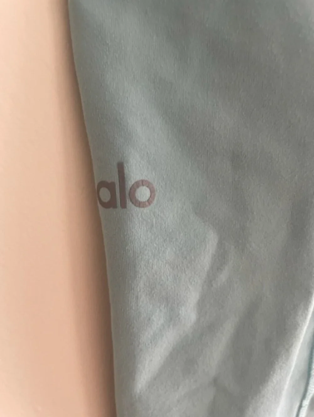 ALO High Rise Airbrush Leggings Aqua Blue XXS EUC