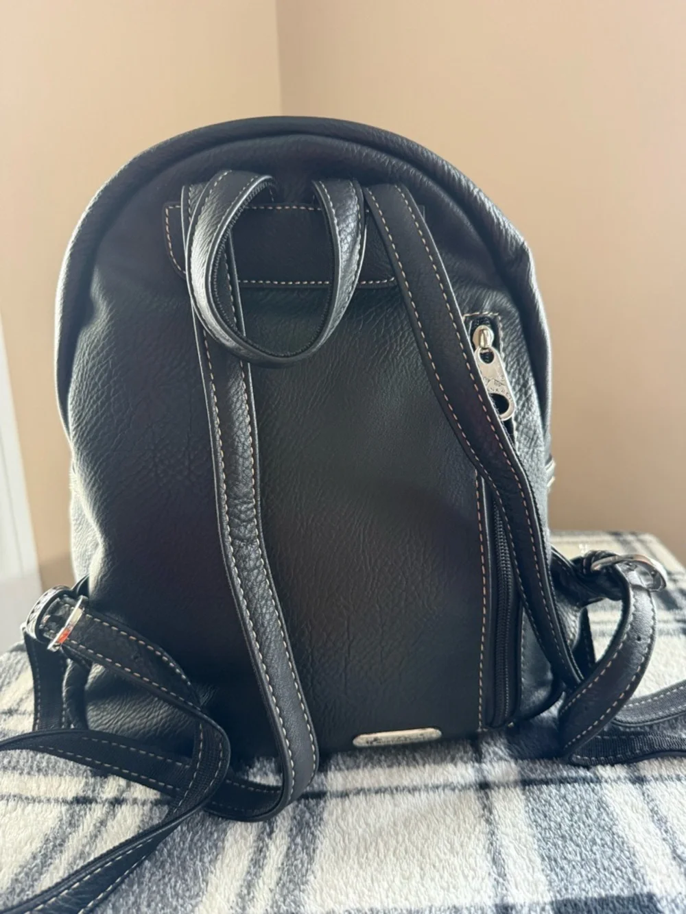 Montana West Black Mini Backpack with Multicolor Embroidered Sugar Skull