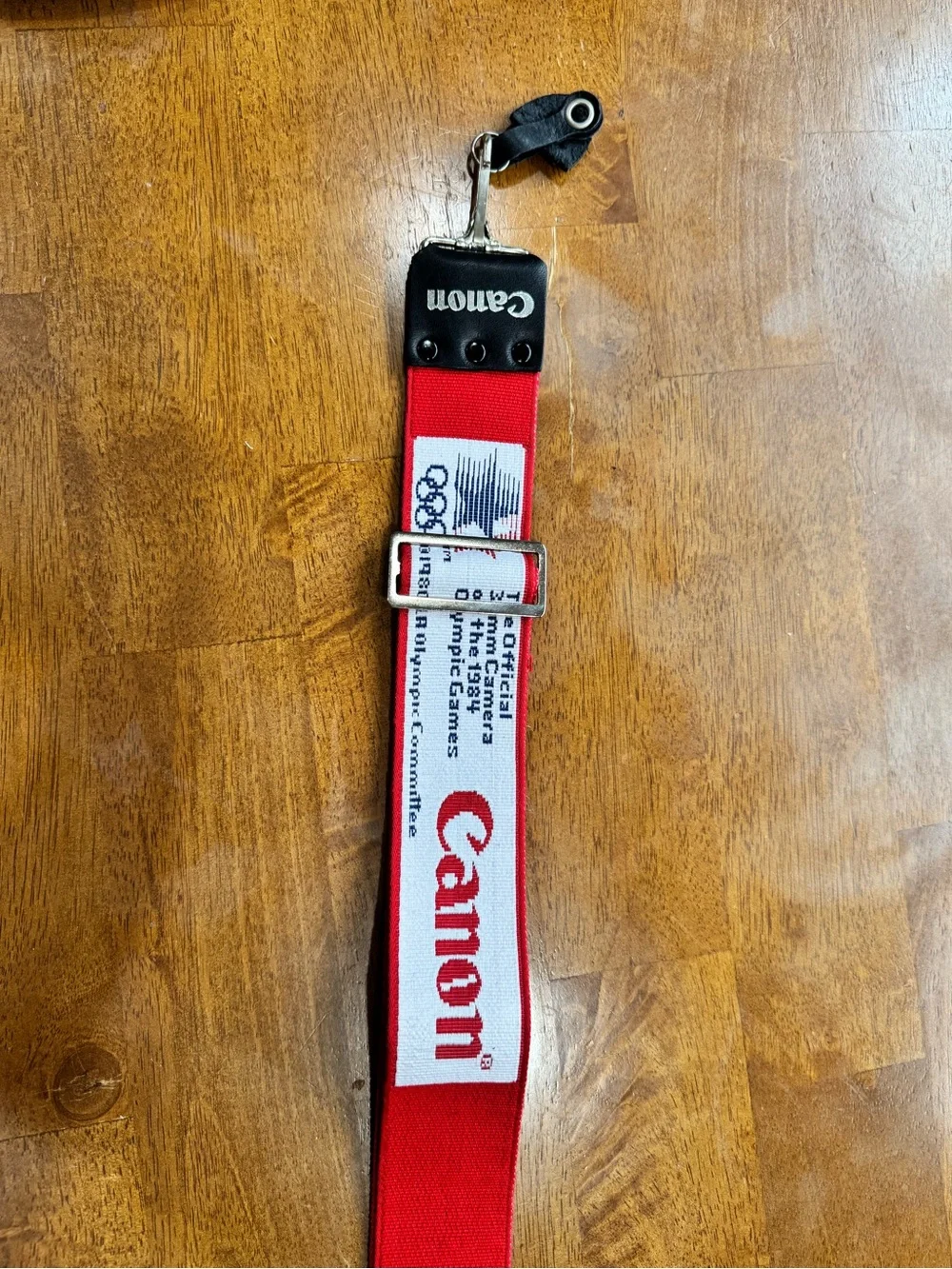 Rare 1984 Olympic Games CANON Camera Strap Red and White