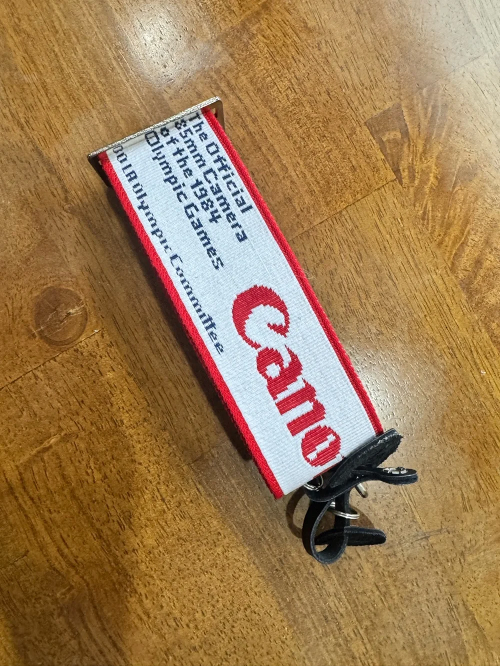 Rare 1984 Olympic Games CANON Camera Strap Red and White