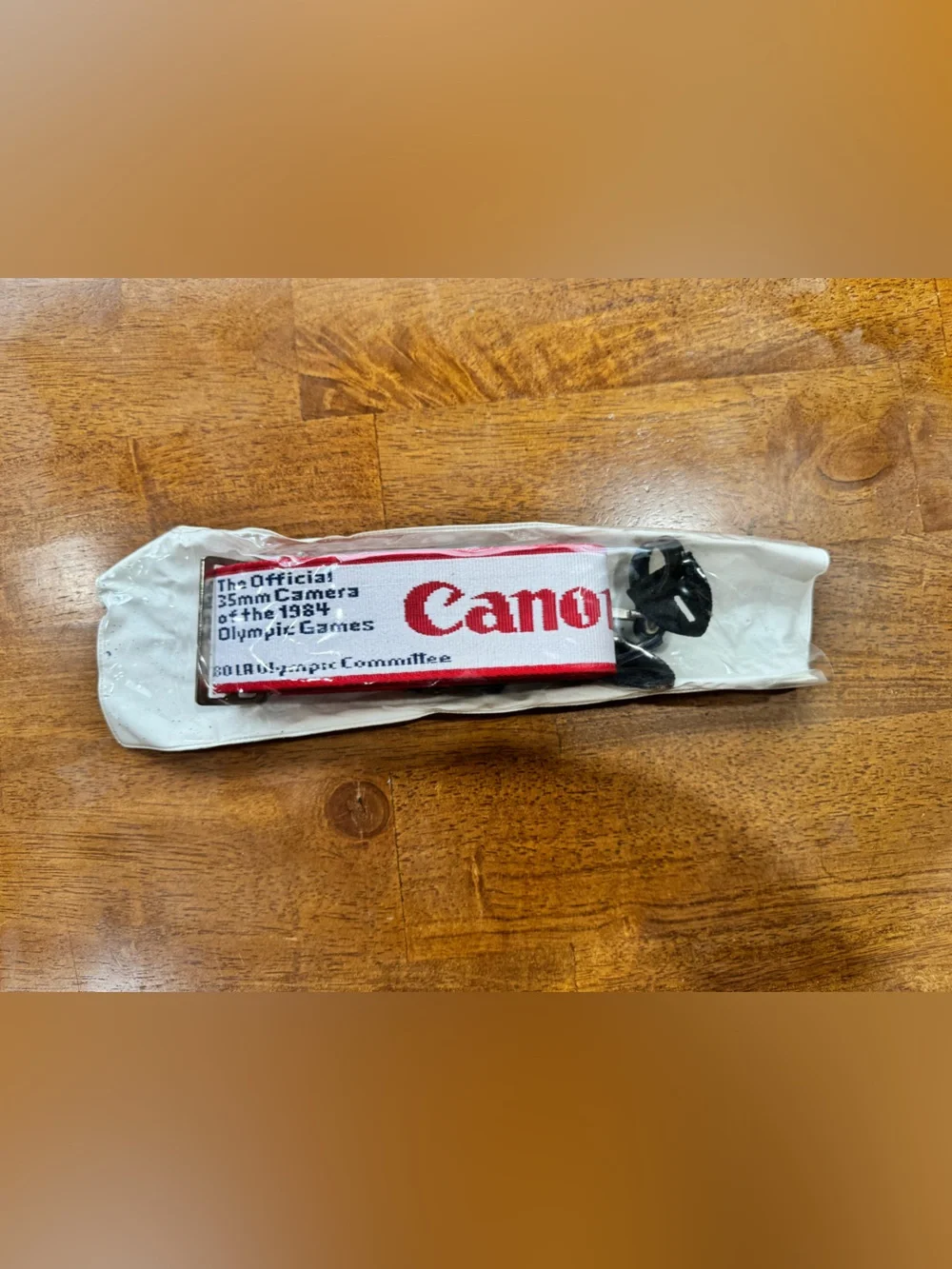 Rare 1984 Olympic Games CANON Camera Strap Red and White