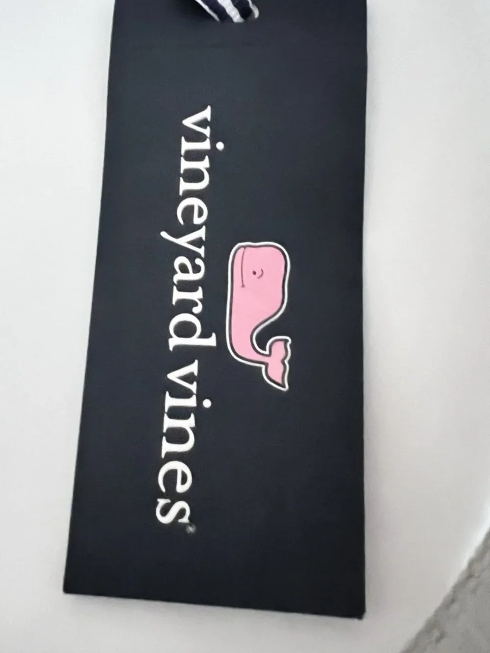 Vineyard Vines seersucker canvas club belt Blue White Stripe Size 26