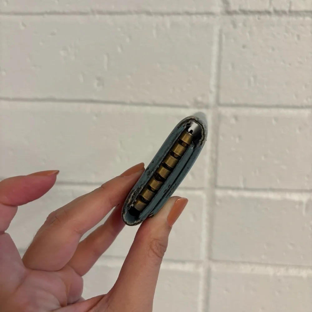 Saint Laurent vintage keyholder wallet in blue