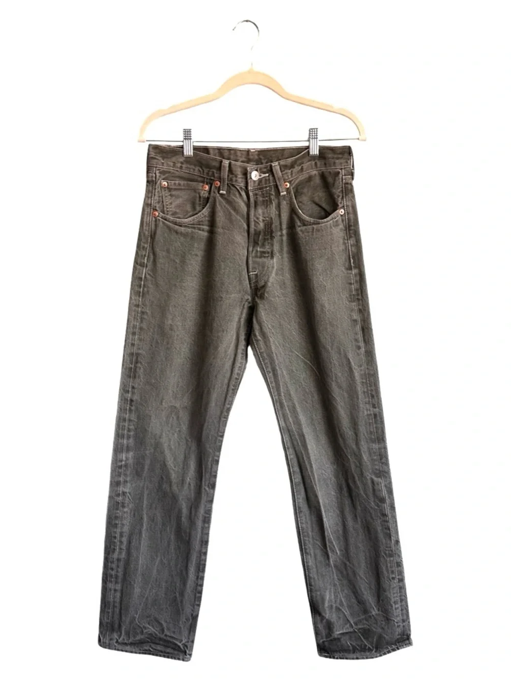 Levi's 501 Men's Original Shrink to Fit Jeans Stone Washed Green Size 32x32