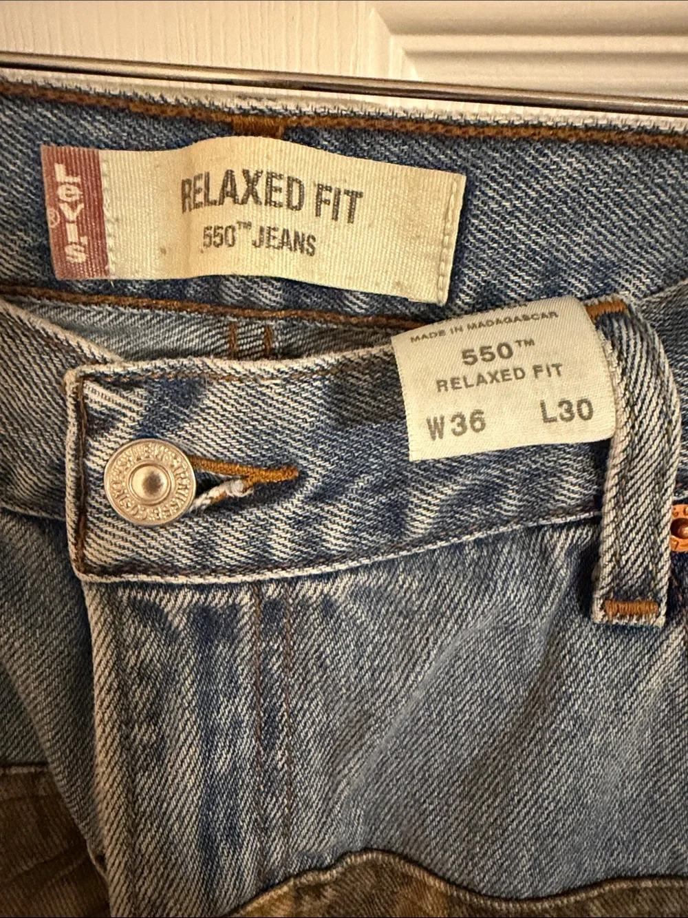 VTG 1992 Levi’s 550 Reworked Camo Jeans - 36 X 30