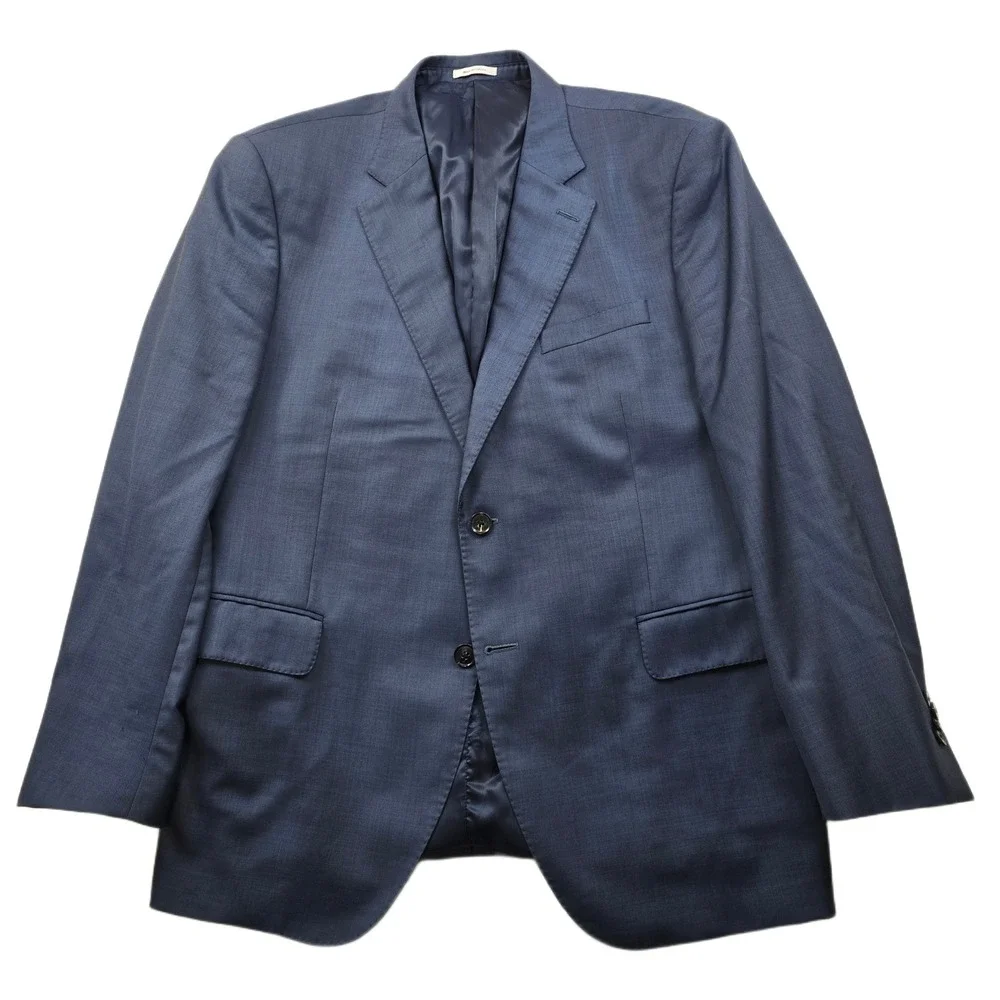 Peter Millar Wool Suit Jacket Mens 46R‎ 46 Blue Blazer Sport Coat