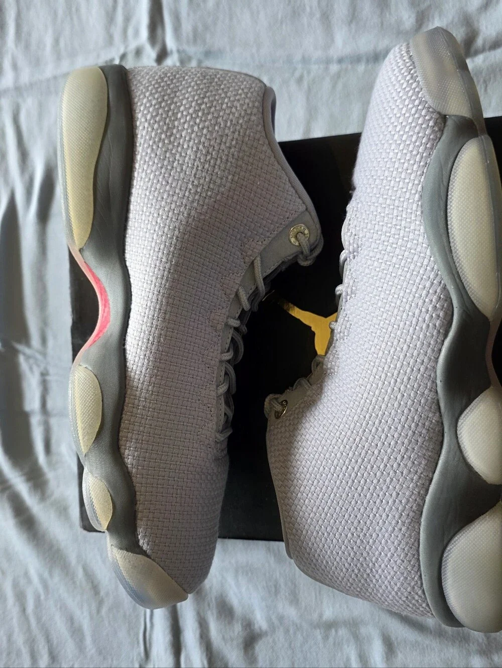 Light Gray Knit Athletic Sneakers