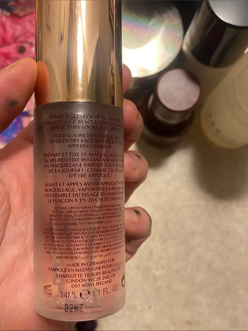Charlotte Tilbury lightweight setting